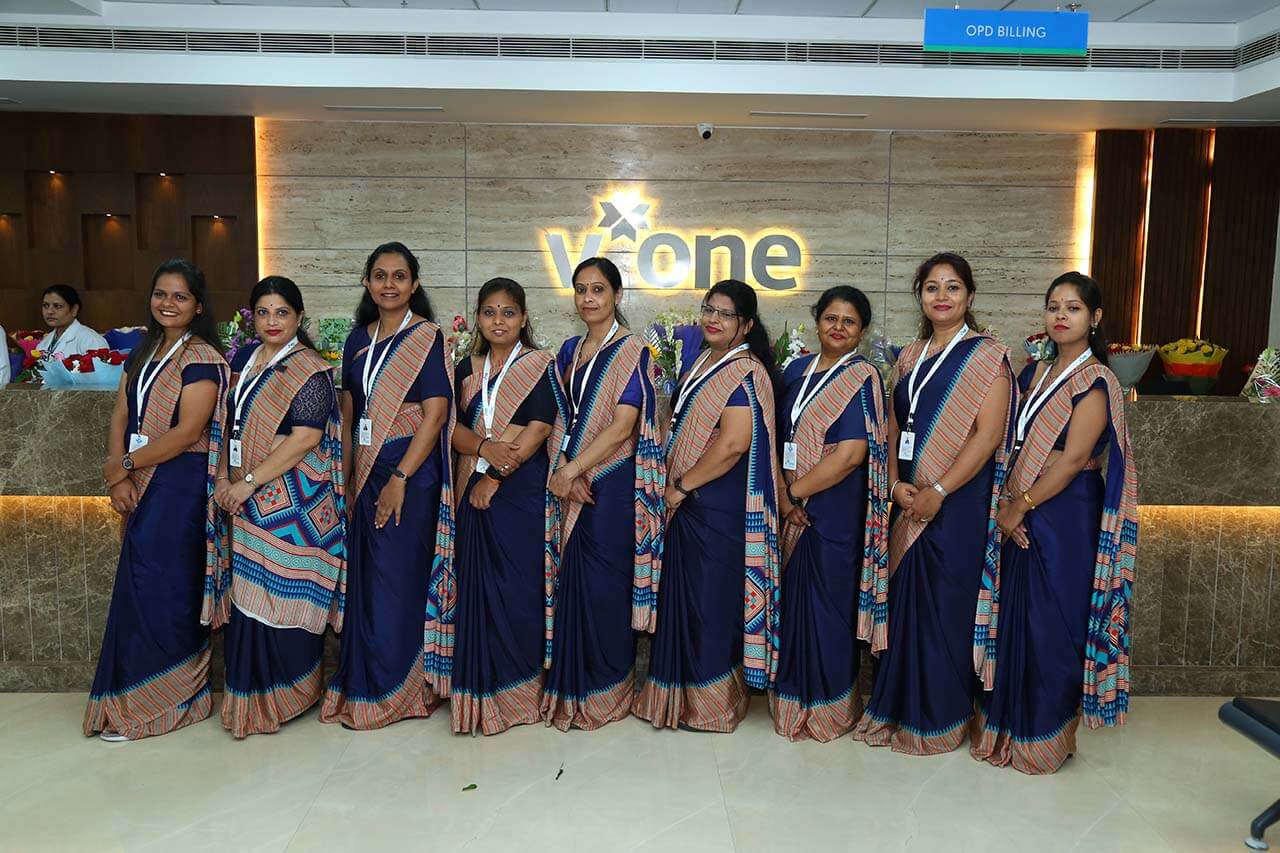 Staff of V-One Hospital, Indore